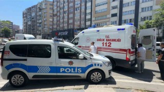 Motosikletle SUV araç çarpıştı