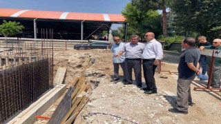 Müftü İmamoğlu, Mevlana Camii inşaatını yerinde inceledi