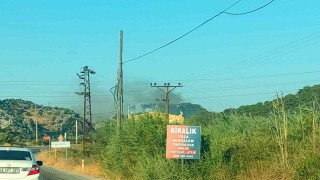 Muğlanın Ortaca İlçesi Sarıgerme Mahallesinde orman yangını