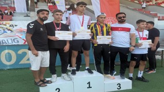 Muhammet Ali Saka fırlatma topunda Türkiye ikincisi oldu