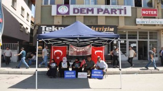 Muşta ailelerin evlat nöbeti umutla devam ediyor