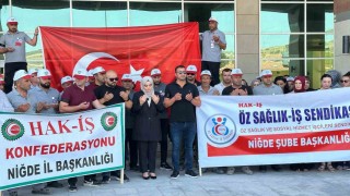 Niğdede HAK-İŞten şehitler için anma programı