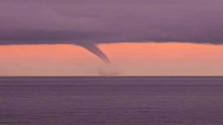 Orduda denizde hortum: O anlar cep telefonu kamerasına yansıdı