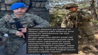 Ordulu şehidin vasiyeti: Şehit olursam fotoğraflarım her yerde paylaşılsın