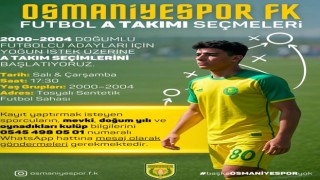 Osmaniyespor FK A Takım Seçmeleri Tekrar Başlıyor