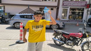 O ilçede sıcaklık 42 dereceye kadar yükseldi