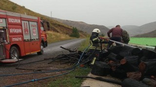 Pazaryolunda odunluk yangını
