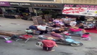 Pendikte kadınların saç saça baş başa kavgası