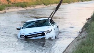 Pikap sulama kanalına uçtu: 1 ölü