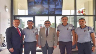 Rektör Kaplancıklı, güvenlik görevlileriyle bir araya geldi