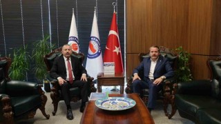 Rektör Kırışıktan Memur-Sen Genel Başkanına ziyaret
