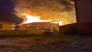 Samanlıkta çıkan yangın 3 eve sıçradı