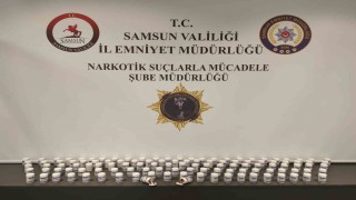 Samsunda 7 bin 336 adet sentetik ecza ele geçirildi