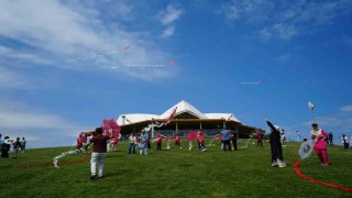 Samsunda Filistine destek için gökyüzüne uçurtmalar bırakıldı