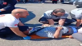 Samsunda otomobilin çarptığı yaşlı adam yaralandı