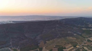 Şarköydeki orman yangını 42. saatinde kısmen kontrol altına alındı