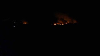 Şarköydeki orman yangını havadan görüntülendi