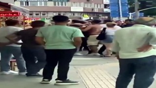 Şehrin göbeği boks ringine döndü: O anlar kamerada