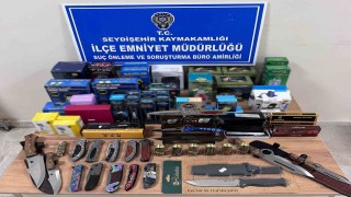 Seydişehirde 26 adet kesici delici alet ele geçirildi
