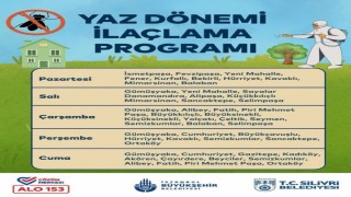 Silivri Belediyesi ilaçlama çalışmalarını sürdürüyor
