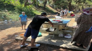 Silivride izinsiz çadır ve mangal kullanımına müdahale edildi