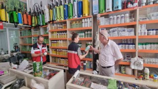 Simavda bitki koruma ürünü bayilerinde denetim