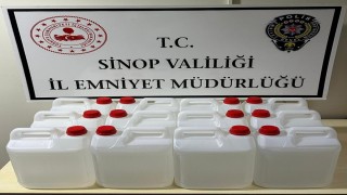 Sinopta 60 litre etil alkol ele geçirildi