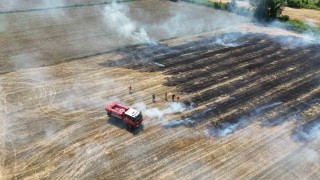 Sinopta anız yangını paniği