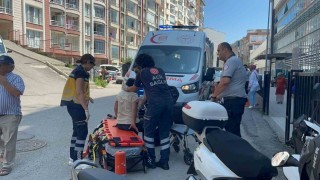 Sinopta elektrikli motosiklet devrildi