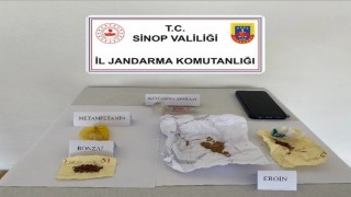 Sinopta yolcu otobüsünde uyuşturucu ele geçirildi
