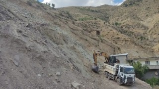 Şırnakta heyelan riski bulunan bölgede çalışma başladı