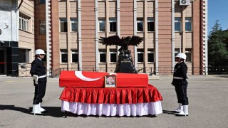 Sivasta vefat eden polis memuru için tören düzenlendi