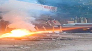 Siverekte altyapı kazısında elektrik kabloları patladı