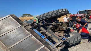 Susurlukta traktör kazası: 2 kişi ağır yaralandı