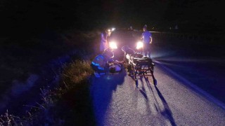 Takla atan araç metrelerce sürüklendi: Ehliyetsiz sürücü ölümden döndü