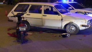 Tavşanlıda otomobil ile motosiklet çarpıştı: 2 yaralı