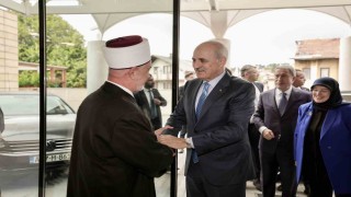 TBMM Başkanı Kurtulmuş, Bosna Hersek İslam Birliği Başkanı Kavazoviç ile bir araya geldi