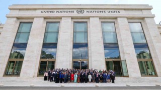 TBMM Başkanı Kurtulmuş, Cenevrede parlamento başkanlarıyla aile fotoğrafına katıldı