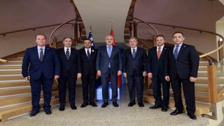 TBMM Başkanı Kurtulmuştan Türkiyenin Saraybosna Büyükelçiliğine ziyaret