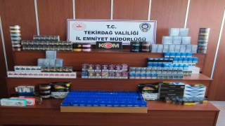Tekirdağda kaçakçılık operasyonunda çok sayıda ürün ele geçirildi