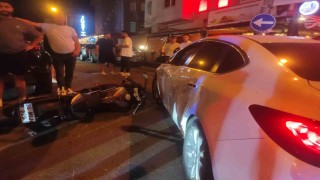 Tekirdağda motosiklet ile otomobil çarpıştı: 1 yaralı