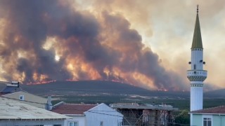 Tekirdağdaki orman yangını tarım arazilerine sıçradı: 2 mahalle tahliye edildi