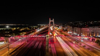 Terörsüz Türkiye için üst geçitler aydınlatıldı