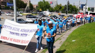 TES-İŞ ve Milaslı muhtarlardan Maden Yasasına destek