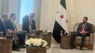 TOBB Başkanı Hisarcıklıoğlu, Suriye Cumhurbaşkanı Şara ile Şamda bir araya geldi