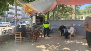 Trafik jandarmasından güvenli tarım eğitimi