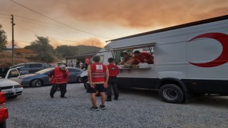 Türk Kızılayın orman yangınlarıyla mücadeleye desteği sürüyor