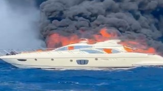 Türkbükünde lüks motoryattaki yangında 1,5 milyon dolarlık zarar