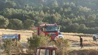 Uşakta ormanlık alana sıçrayan yangın kontrol altına alındı