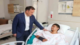 Vali Sözerden hastaneye moral ziyareti